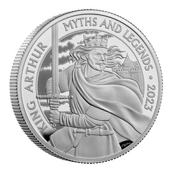 Myths & Legends : King Arthur 2 onces d'argent 2023 Proof