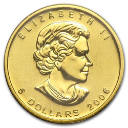 Moneta d'oro Foglia d'Acero canadese 1/10 oncia d'oro 2006