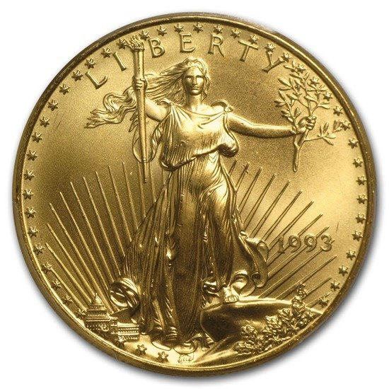 Amerykański Orzeł 1 uncja Złota 1993