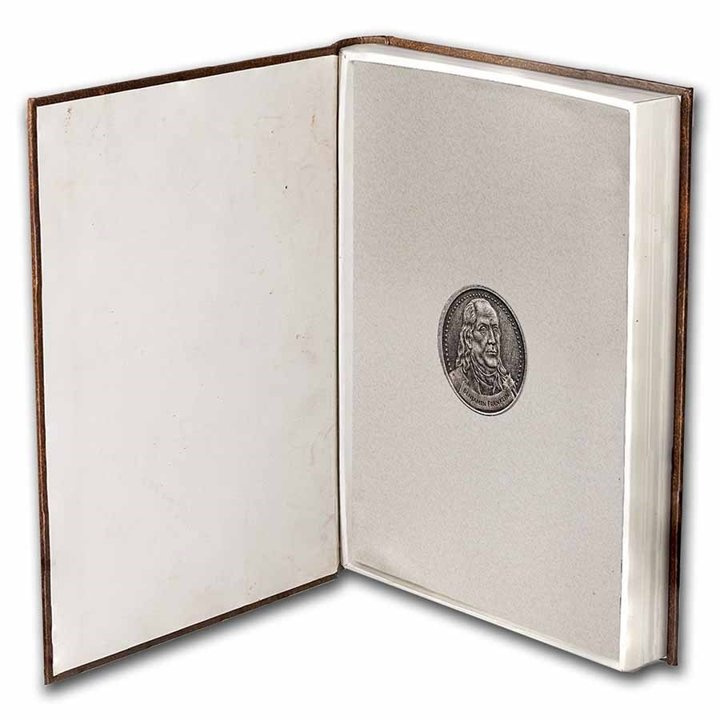 Founders of Liberty: Benjamin Franklin - Free Speech 1 oz Silber 2022 Antique Coin