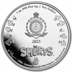 Niue: Smurfs - 65th Anniversary 1 oz Silver 2023 Proof Coin