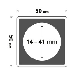Leuchtturm - Capsulă din plastic Quadrum diametru: dimensiuni diferite 10 bucăți
