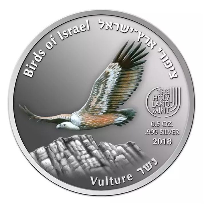 Vulture barevná 1/2 unce stříbra 2018