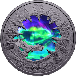 Canada: Magic of the Northern Lights kolorowany $30 Srebro 2025 Proof