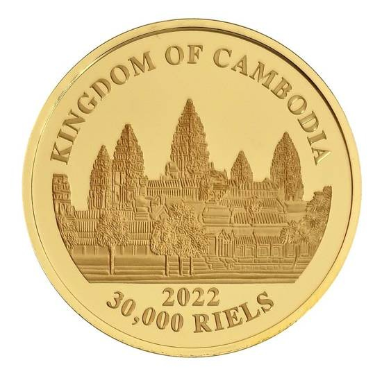 Los Tigres Perdidos de Camboya 1 oz Oro 2022