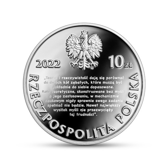Great Polish Economists: Stanisław Lewiński 10 PLN Silber 2022 Proof