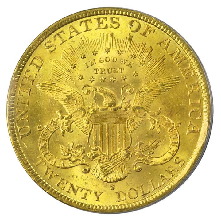 Liberty Head $20 zlato 1893