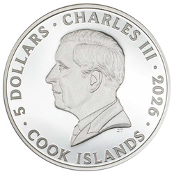 Islas Cook: Siete Pecados Capitales – Gula, coloreada, 1 onza de plata, 2026, calidad Proof.