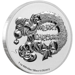 Niue: Disney - Mickey Mouse Christmas 1 oz Silver 2021