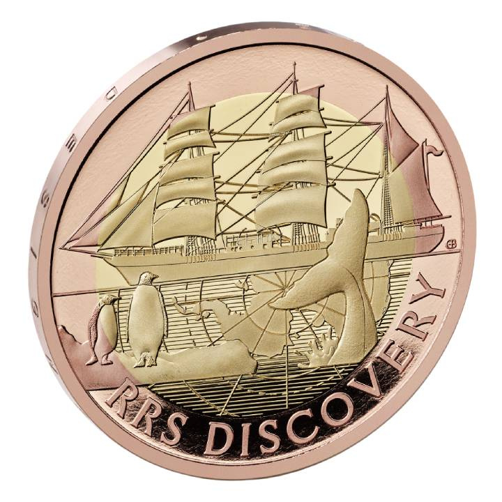 RRS Discovery £2 Oro 2025 Proof