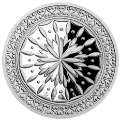 Mandala Faith kolorowana Srebro 2022 Proof