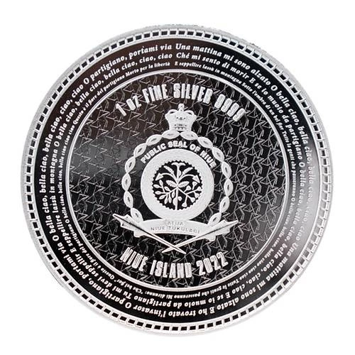 Niue: Bella Ciao 1 oncia d'argento 2022 Prooflike