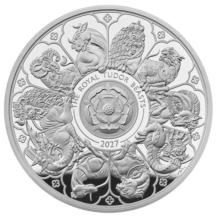 Srebrna Moneta The Royal Tudor Beasts: The Completer 1 uncja Srebra 2027 Proof