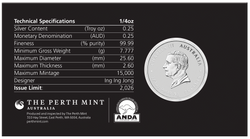 Perth Mint: Lunar III - Anno del Cavallo colorato 1/4 oncia d'argento 2026 (Hobart Money Expo ANDA Special)