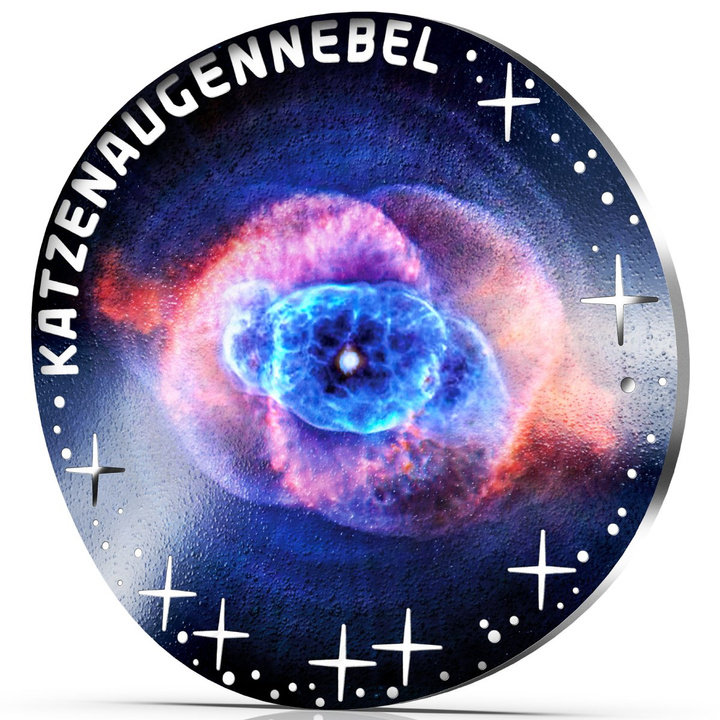 The Beauty of the Universe Cat's Eye Nebula Colorized 20 Euro Silver 2026 Proof