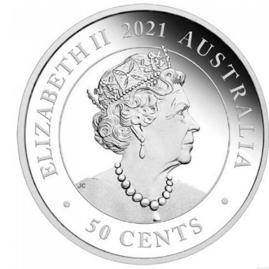 Dreaming Down Under: Śpiąca Koala kolorowana 1/2 uncji Srebra 2021 Proof