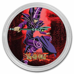 Set di 2 monete Niue: Yu-Gi-Oh! Yami Yugi, Dark Magician colorato - 25° anniversario 2 x 1 oncia d'argento 2022