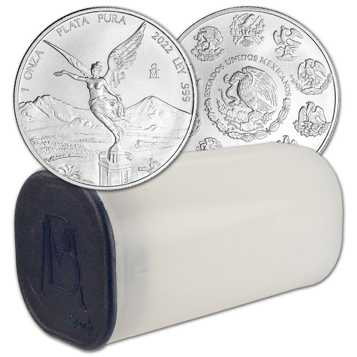 Libertad Mexicana original tubo 1 oz Plata