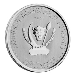 Congo: Shoebill Stork 1 oz Plata 2021