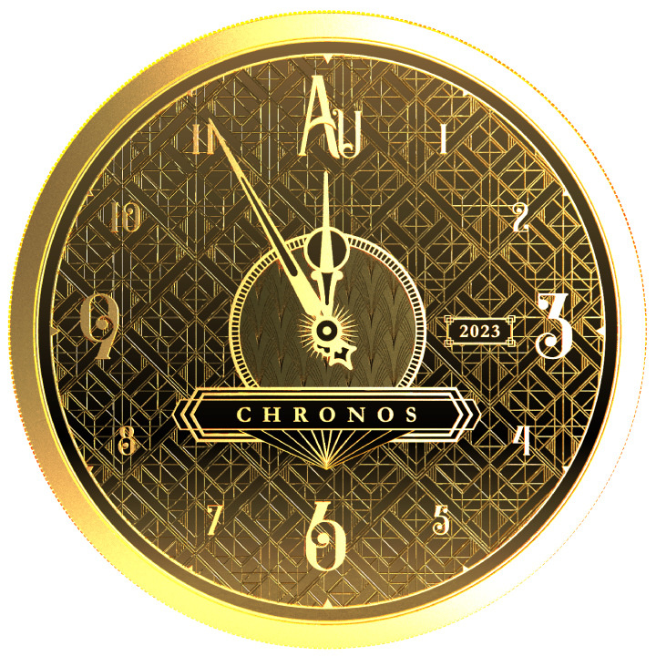 Niue: Chronos 1 uncja Złota 2023 Prooflike