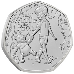 Pièce en cuivre-nickel 100 ans de Winnie l’Ourson – Loyauté 50p 2026