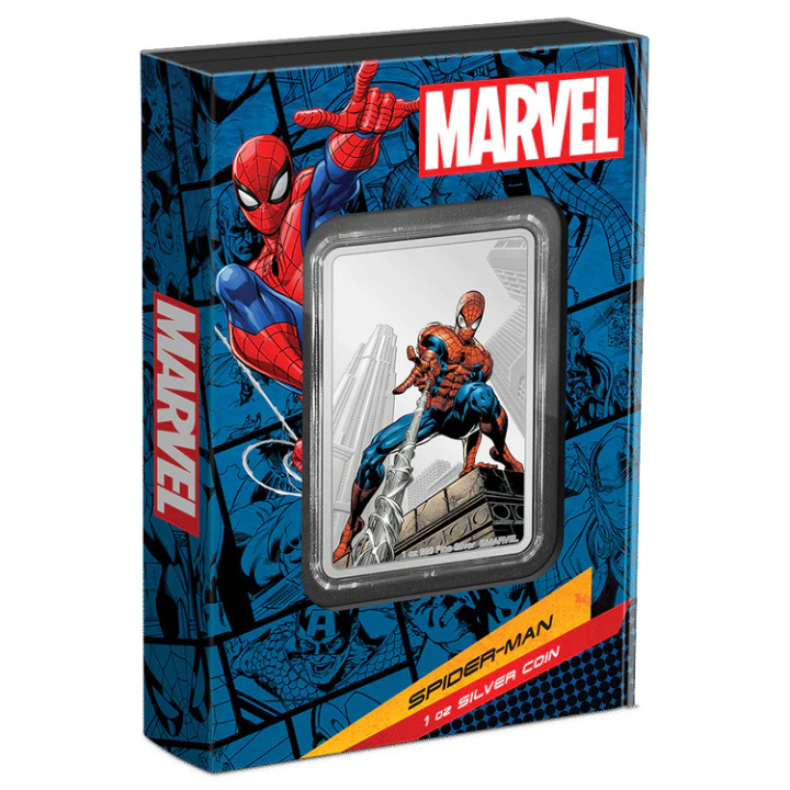 Niue: Marvel - Spider-Man kolorowany 1 uncja Srebra 2023 Proof