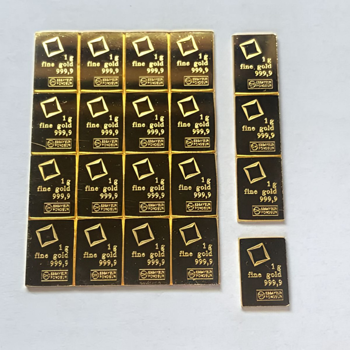 Valcambi 1 g Goldbarren teilbar