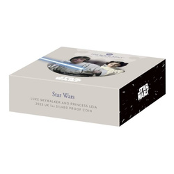 Star Wars : Luke Skywalker et la princesse Leia 1 once d'argent 2023 Proof