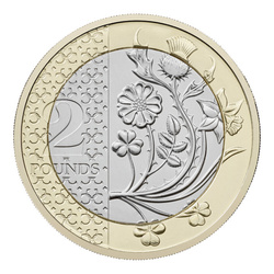 Lote de 8 monedas de cobre Reino Unido Definitive 2025