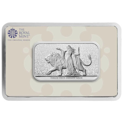 Lingot The Royal Mint : Una et le lion 1 once d'argent