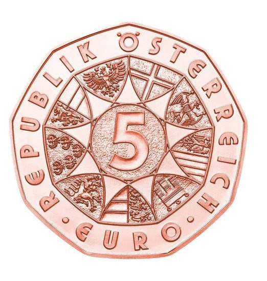 Kurczak Wielkanocny 5 Euro 2021 Miedź