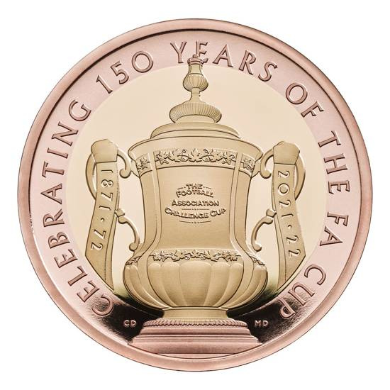 150e anniversaire de la FA Cup Or 2 £ 2022 Proof