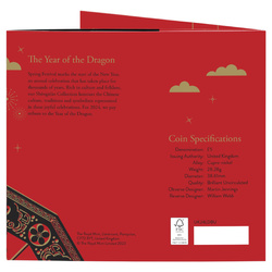 Royal Mint Lunar: Anno del Dragone Rame-Nichel 2024