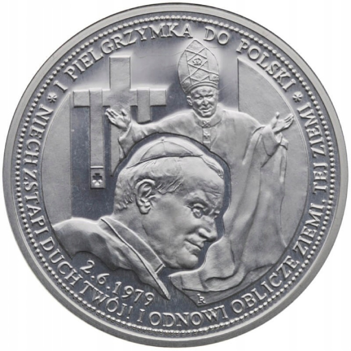 John Paul II - I Pilgrimage to Poland 2.6.1979 Silver Round Proof