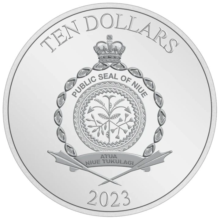 Niue: Disney Mickey & Friends - The Sensational Six coloreado 3 oz Plata 2023 Proof