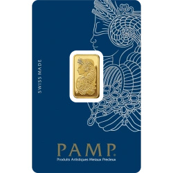 Lingou de aur de 5 g PAMP Lady Fortuna VERISCAN în etui – set cadou