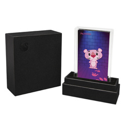 Tuvalu: Rózsaszín párduc színes 60. évforduló 1 uncia ezüst 2024 vert mini érme