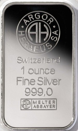 1 oz Silberbarren Argor Heraeus