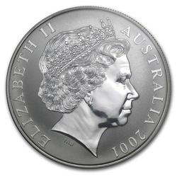 Australian Kangaroo 1 oz Silver 2001