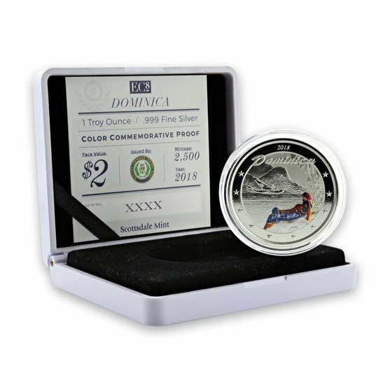 Dominica: La Isla de la Naturaleza plata de 1 oz Prueba 2018