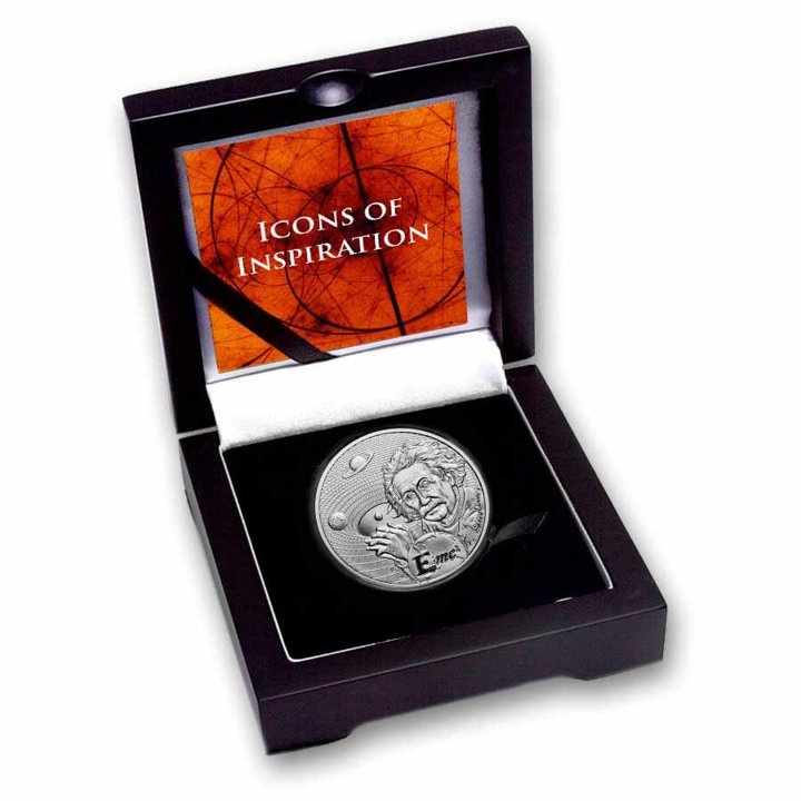 Niue: Icons of Inspiration: Albert Einstein 1 uncja Srebra 2022 Proof
