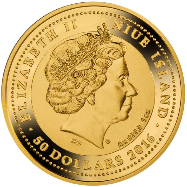 Niue: Fryderyk Chopin 1 oz Gold 2016 Proof
