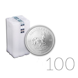Krugerrand 1 uncja Srebra PAKIET 100 SZTUK