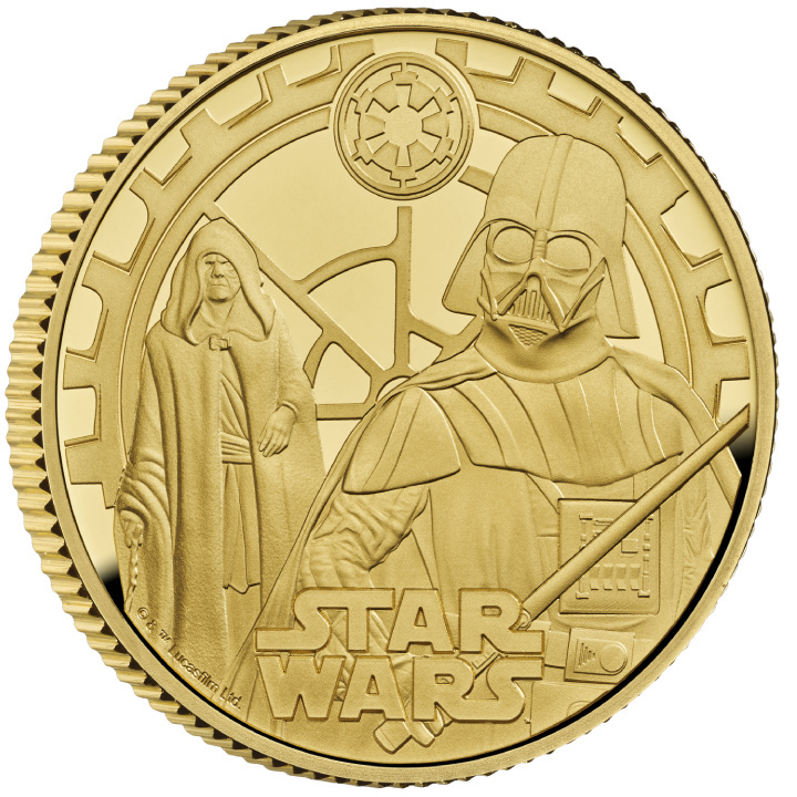 Star Wars: Darth Vader & Emperor Palpatine 1/4 oz Gold 2023 Proof