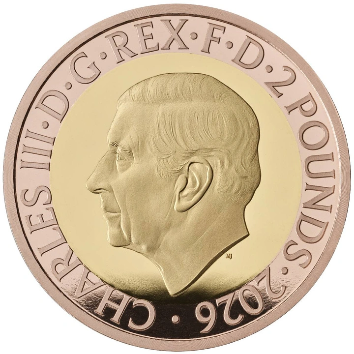 Златна монета Duchess of Hamilton £2 2026 Proof