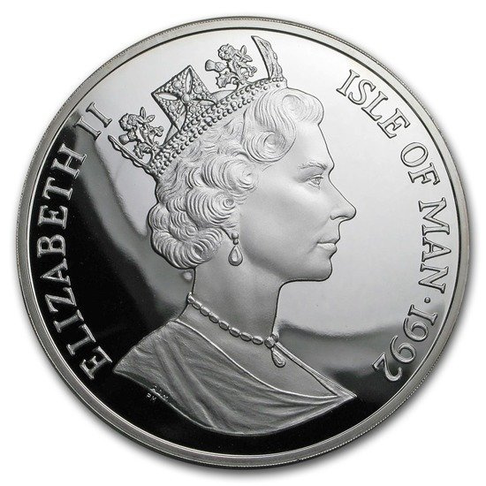 Man-sziget macska sorozat: Sziámi macska 1 uncia ezüst 1992 Proof