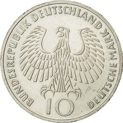 Allemagne, 10 marks Différentes années (titre Ag.625)