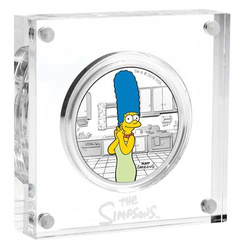 Tuvalu: I Simpson - Marge colorata 1 oncia d'argento 2019 Proof