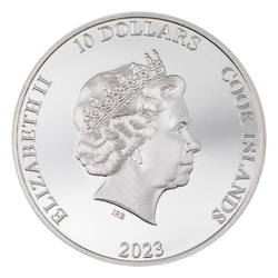 Isole Cook: Mountains – Half Dome colorata 2 once d'argento 2023 Proof Ultra High Relief