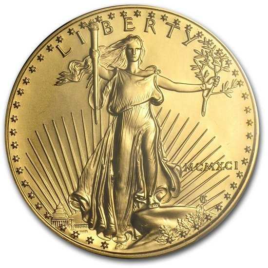 Aquila americana 1 oncia d'oro 1991